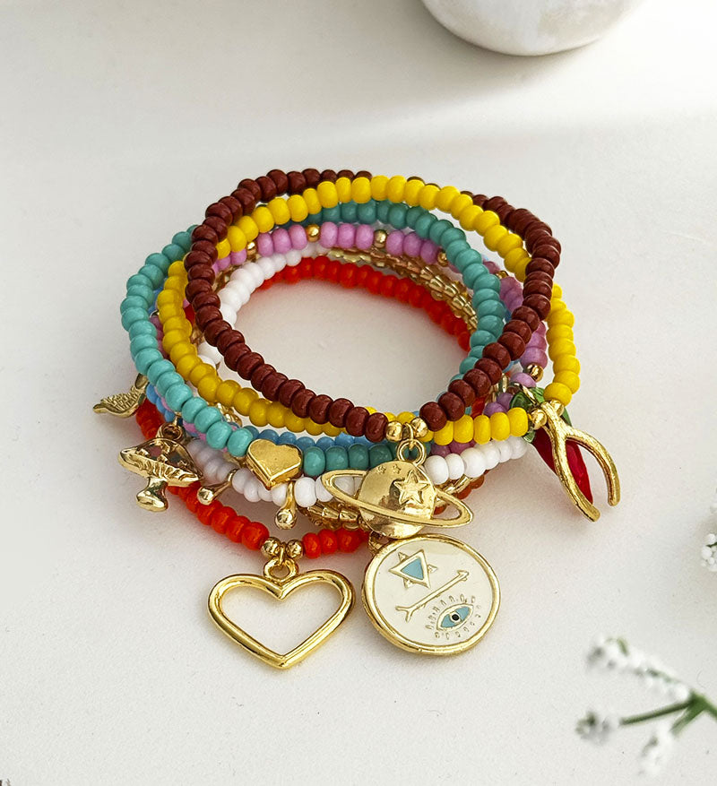 Set de 8 pulseras Macarena