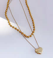 Cadena doble corazon