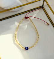 Tobillera ojo turco azul