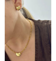 Set corazones cadena + topos