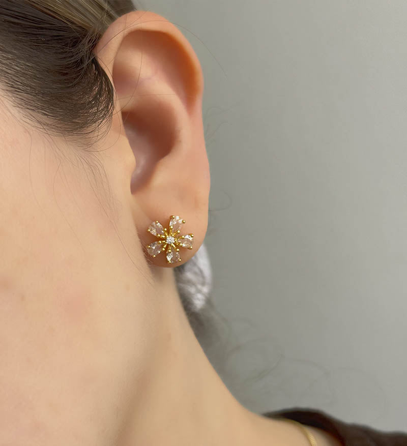 Set florecita cadena + topos