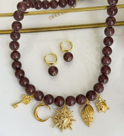 Collar atardecer + candongas