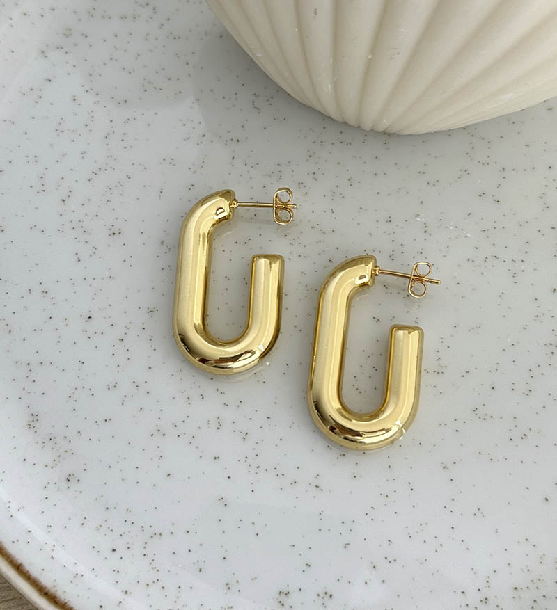 Candongas ovaladas lisas