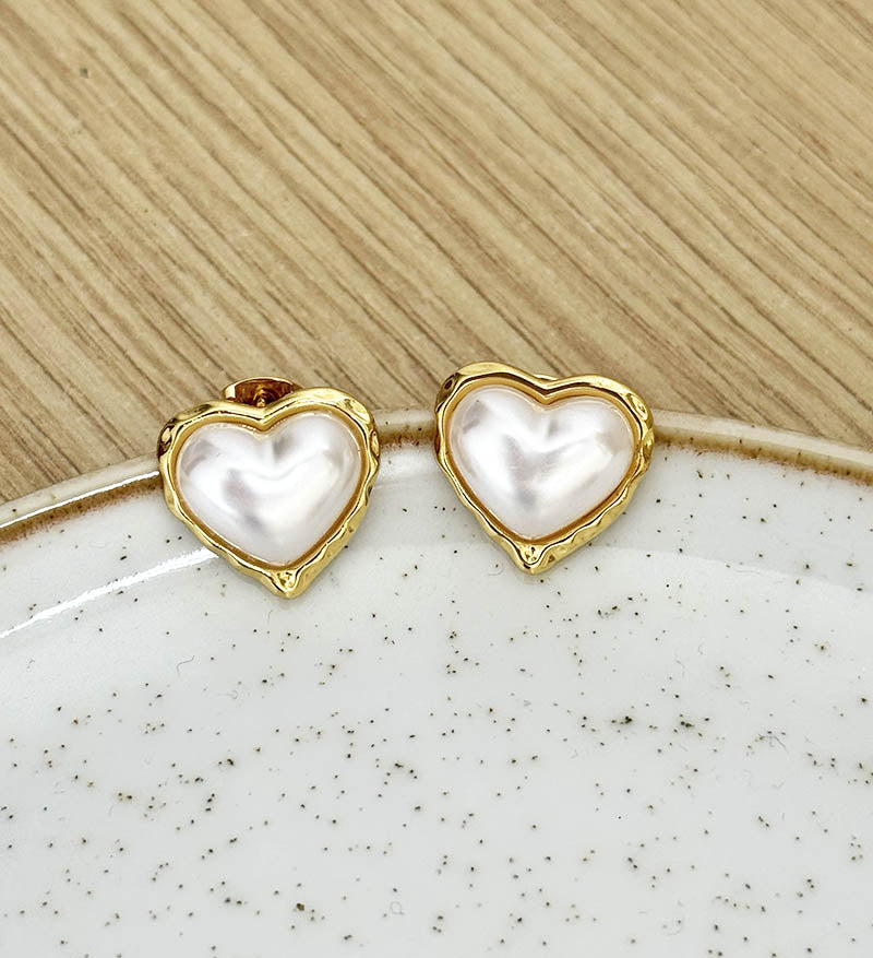 Topos corazón en perla