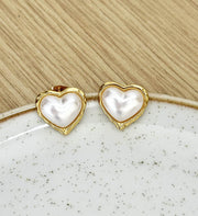 Topos corazón en perla