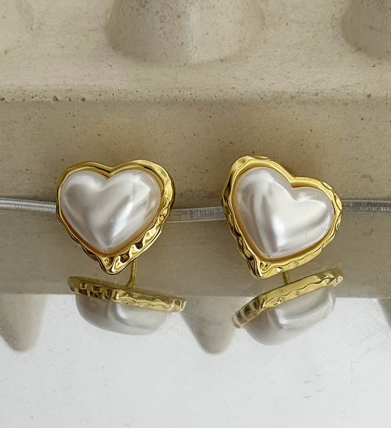 Topos corazón en perla