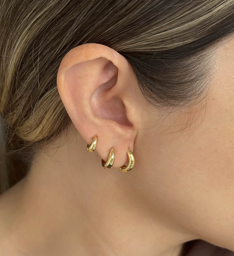 Set x3 Candongas mini rodio