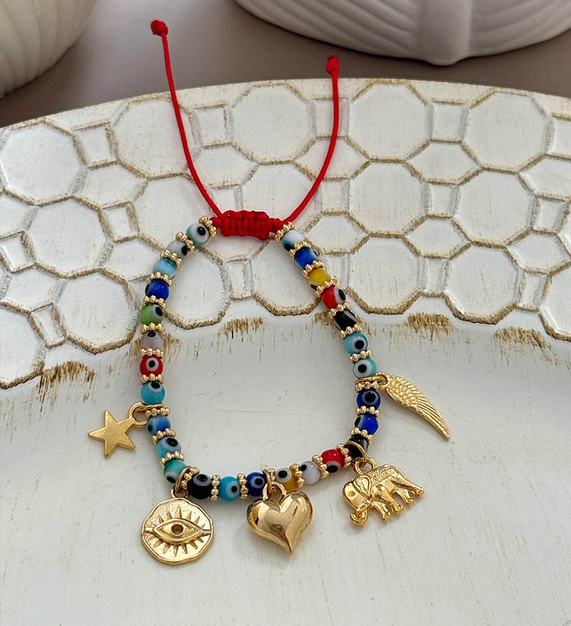 Hilo Ojo Turco dijes dorados