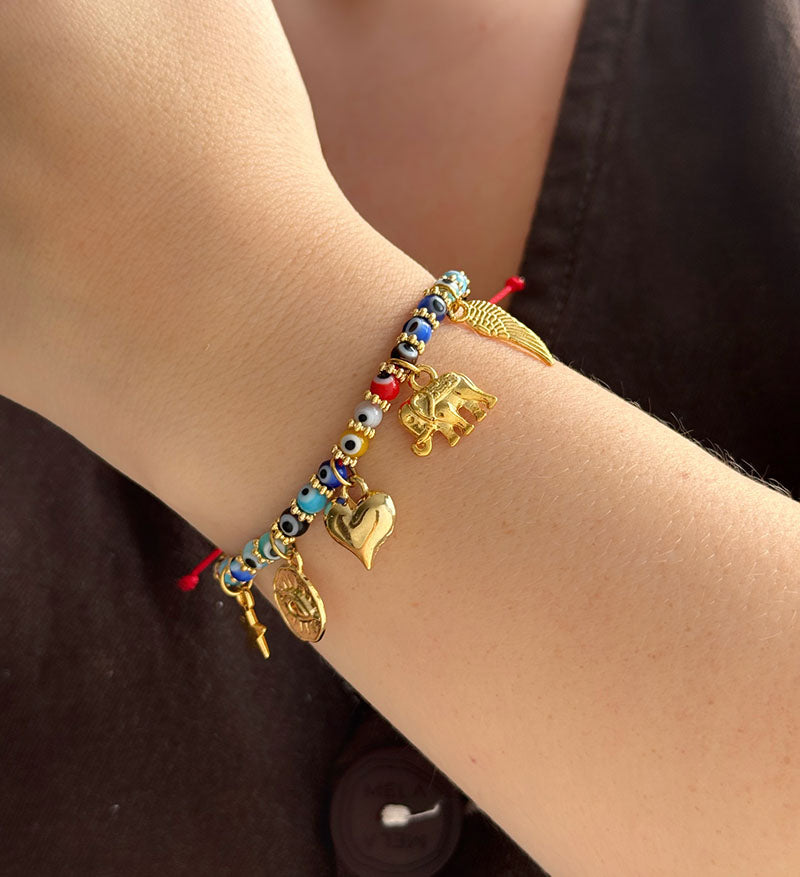 Hilo Ojo Turco dijes dorados