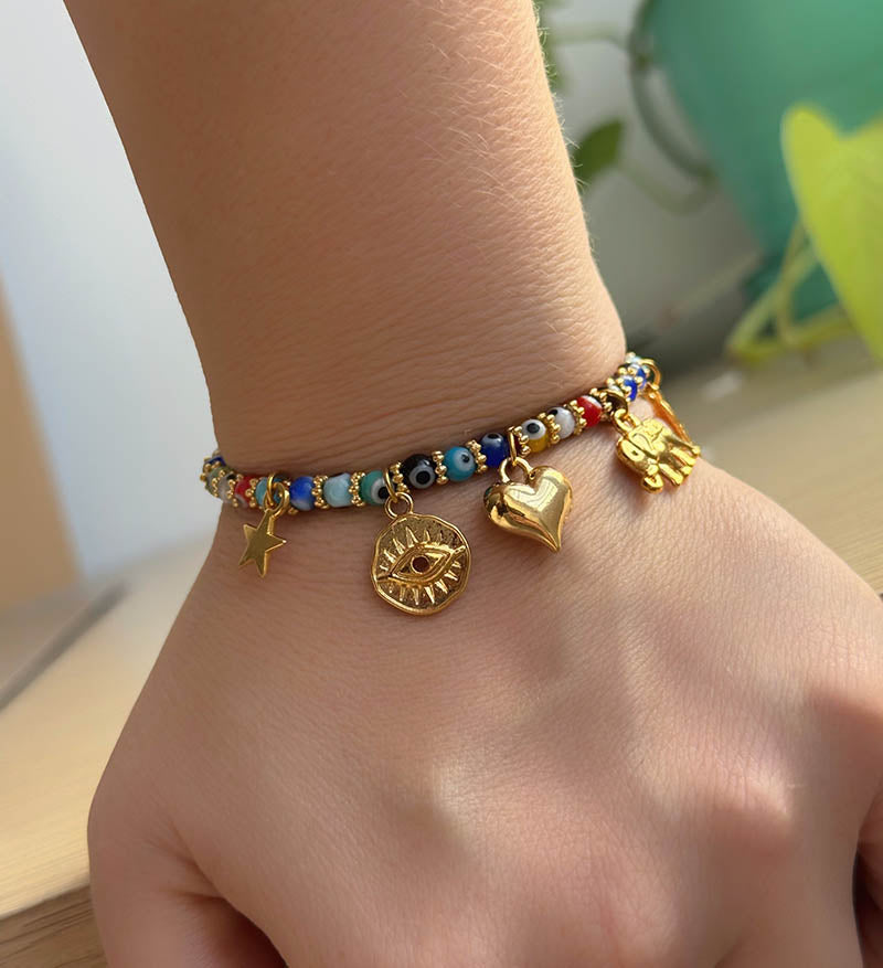 Hilo Ojo Turco dijes dorados