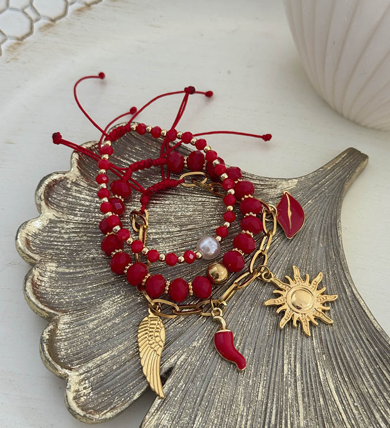 Set de 3 pulseras Resplandor