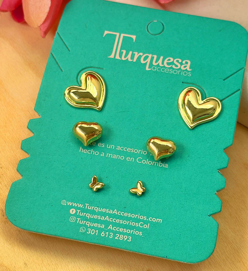 Set de 3 topos Love