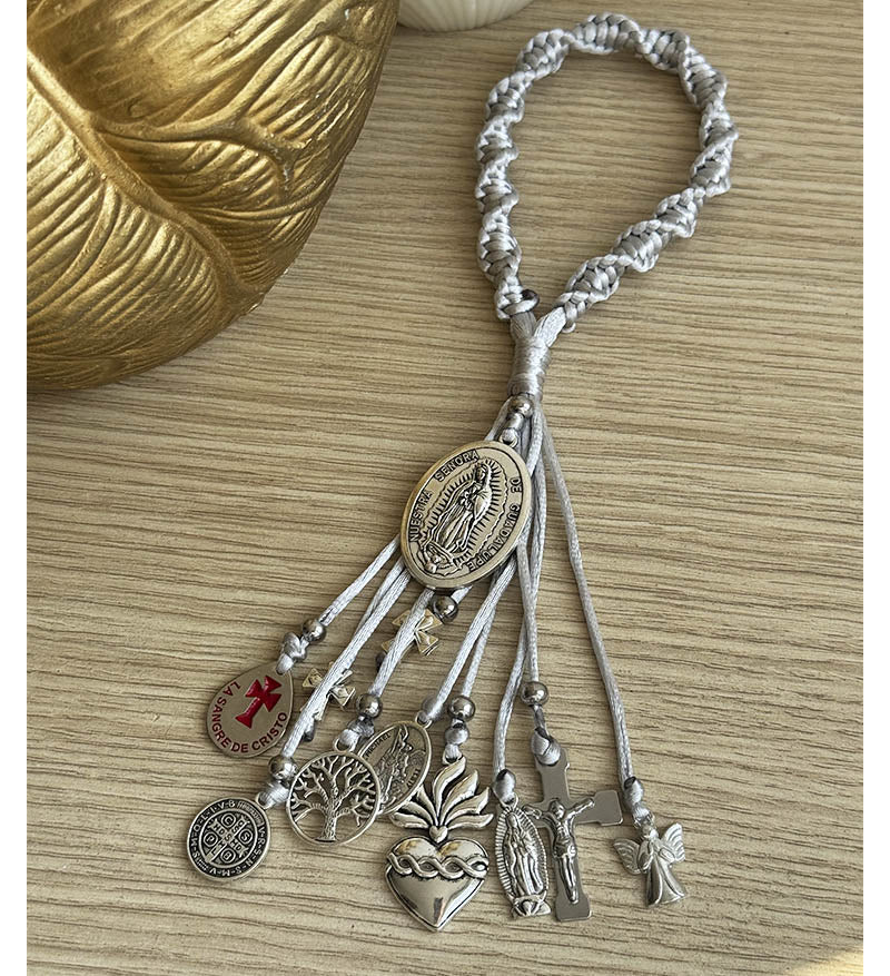 Bendición gris con Virgen de Guadalupe