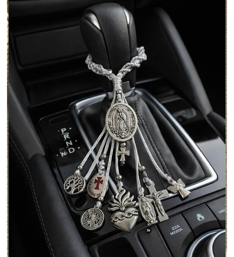 Bendición gris con Virgen de Guadalupe