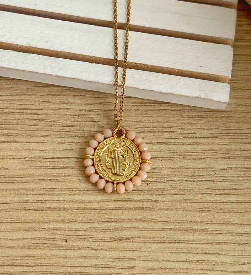 Cadena San Benito tejido beige