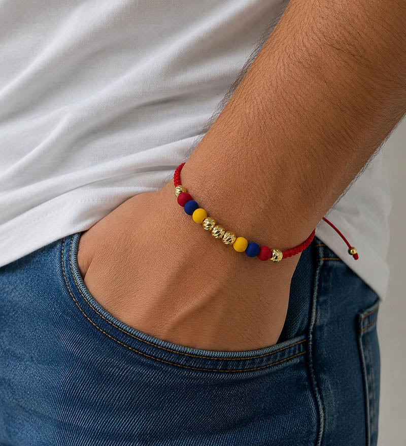 Pulsera oro tricolor