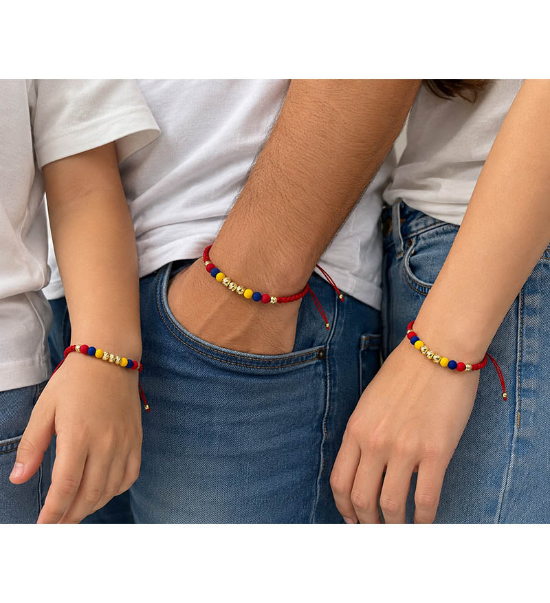 Pulsera oro tricolor