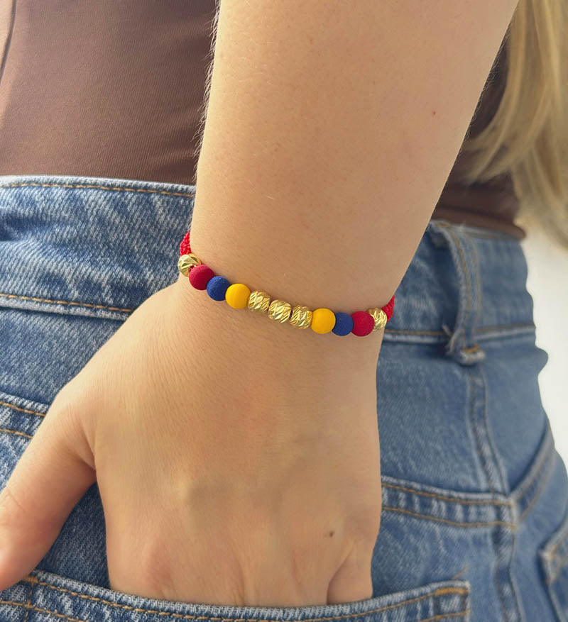 Pulsera oro tricolor