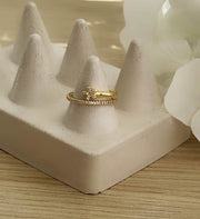 Anillo doble florecita