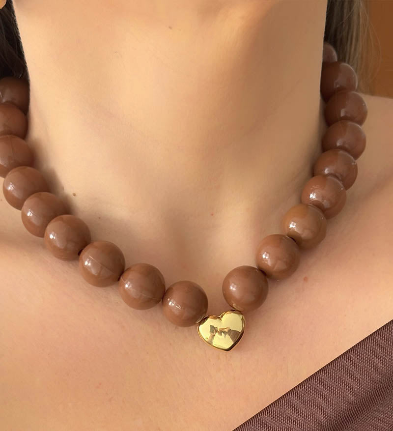 Maxi collar chocolate