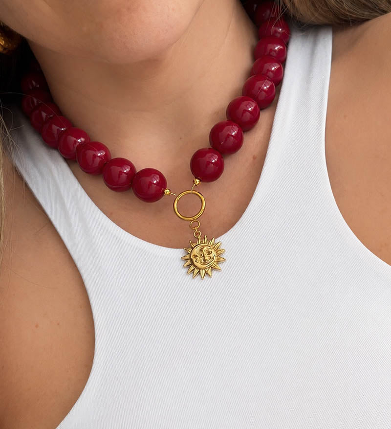 Collar vino solecito