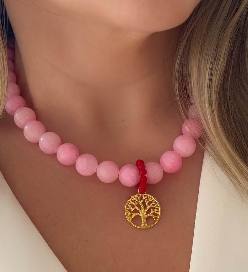 Maxi collar rosa