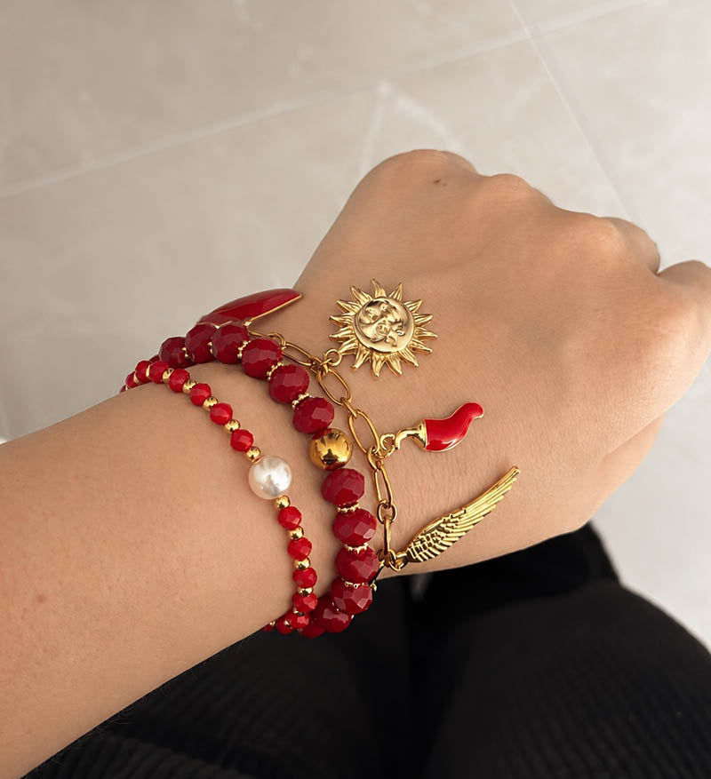 Set de 3 pulseras Resplandor