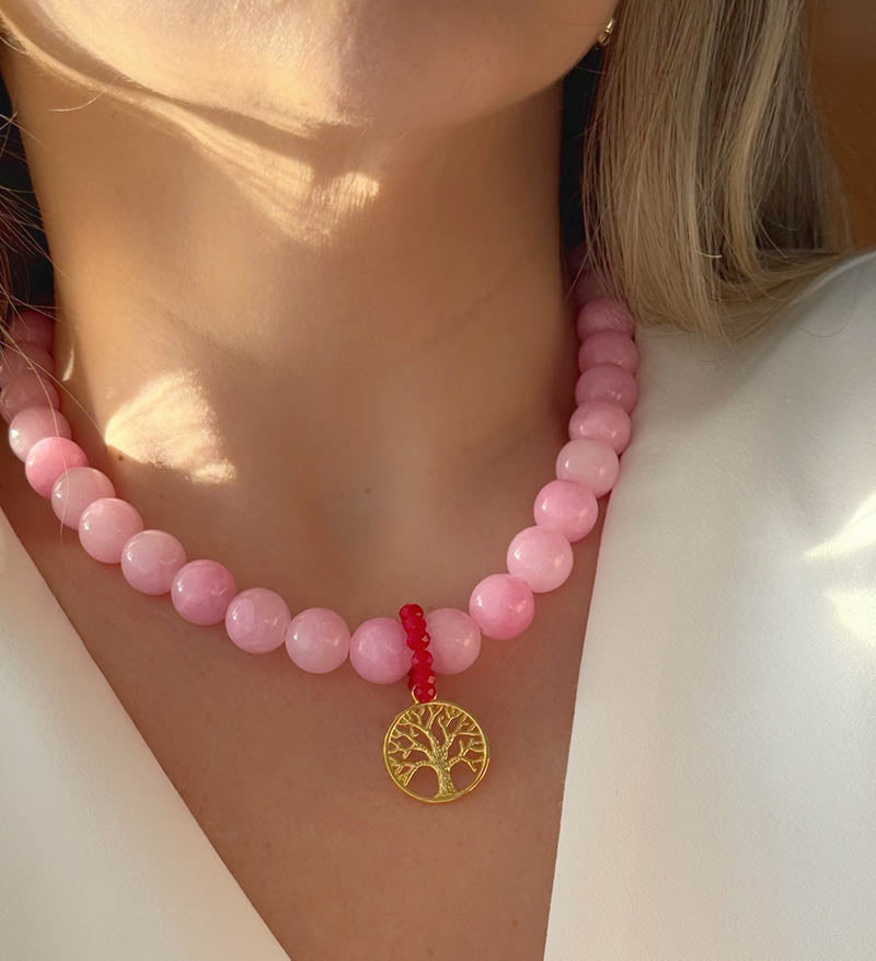 Maxi collar rosa