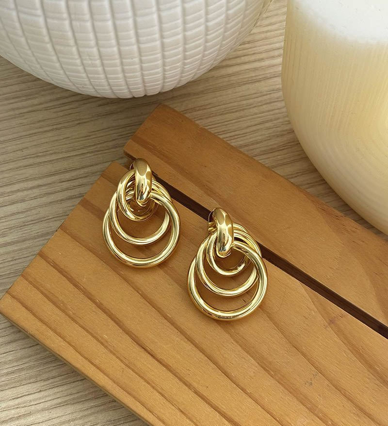 Aretes espiral rodio