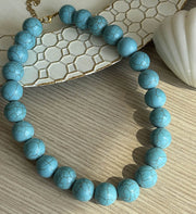 Maxi collar turquesa