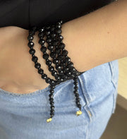 Funcional negro corazones - Collar o Pulsera