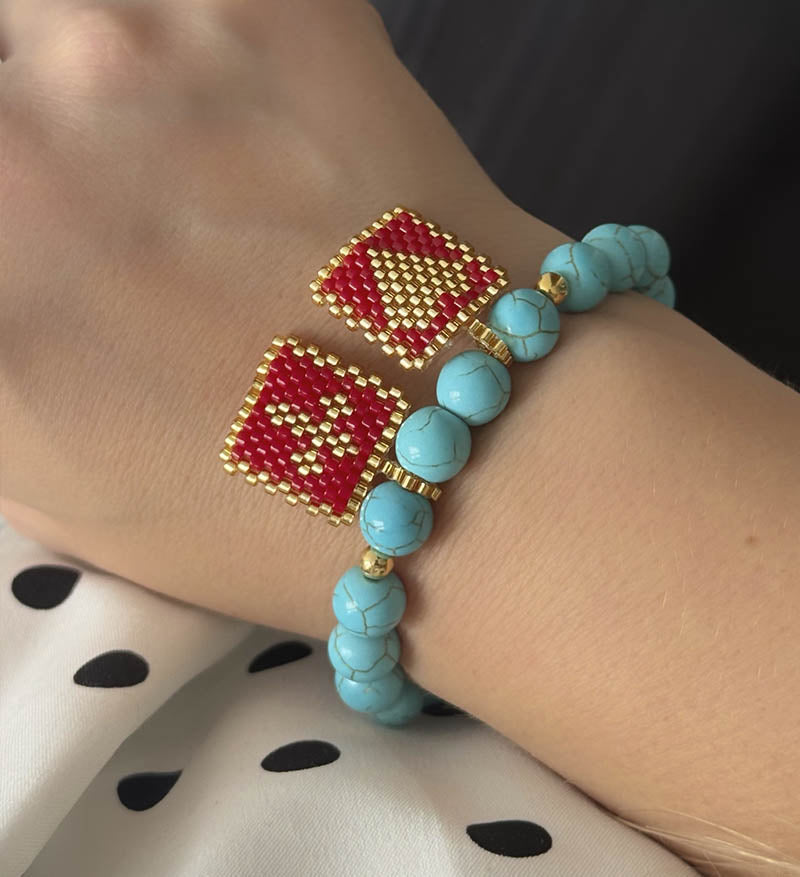 Pulsera turquesa miyuki