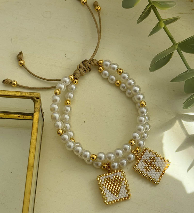 Pulsera perlas miyuki