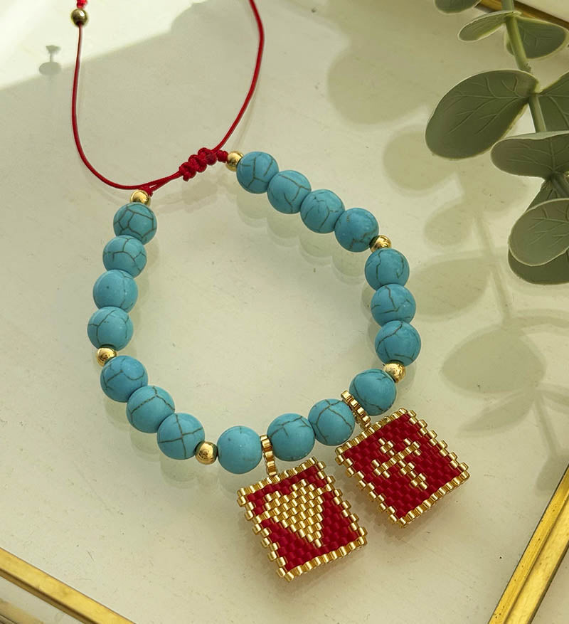 Pulsera turquesa miyuki