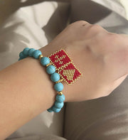 Pulsera turquesa miyuki