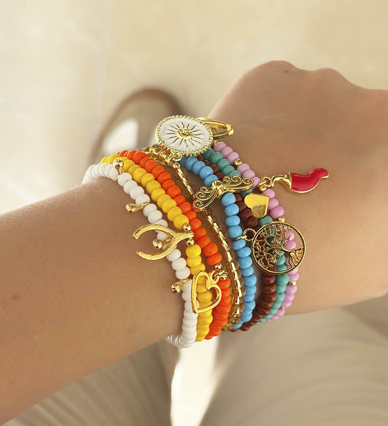 Set de 8 pulseras Macarena