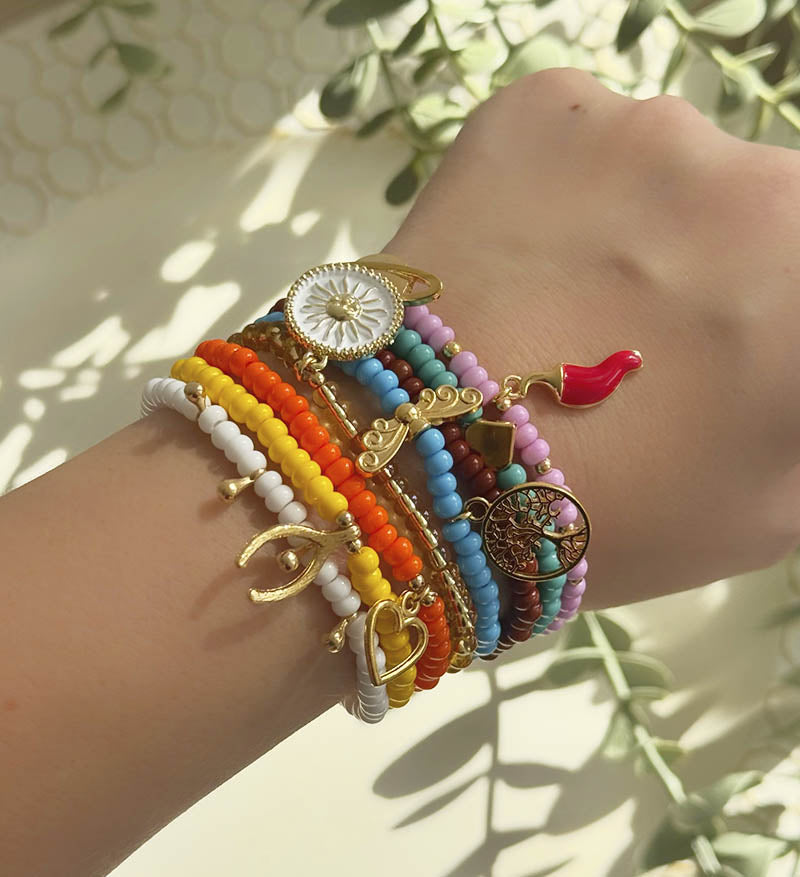 Set de 8 pulseras Macarena