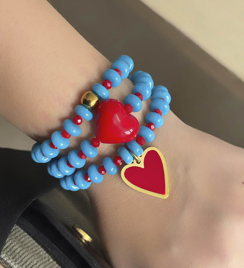 Trío de pulseras Love