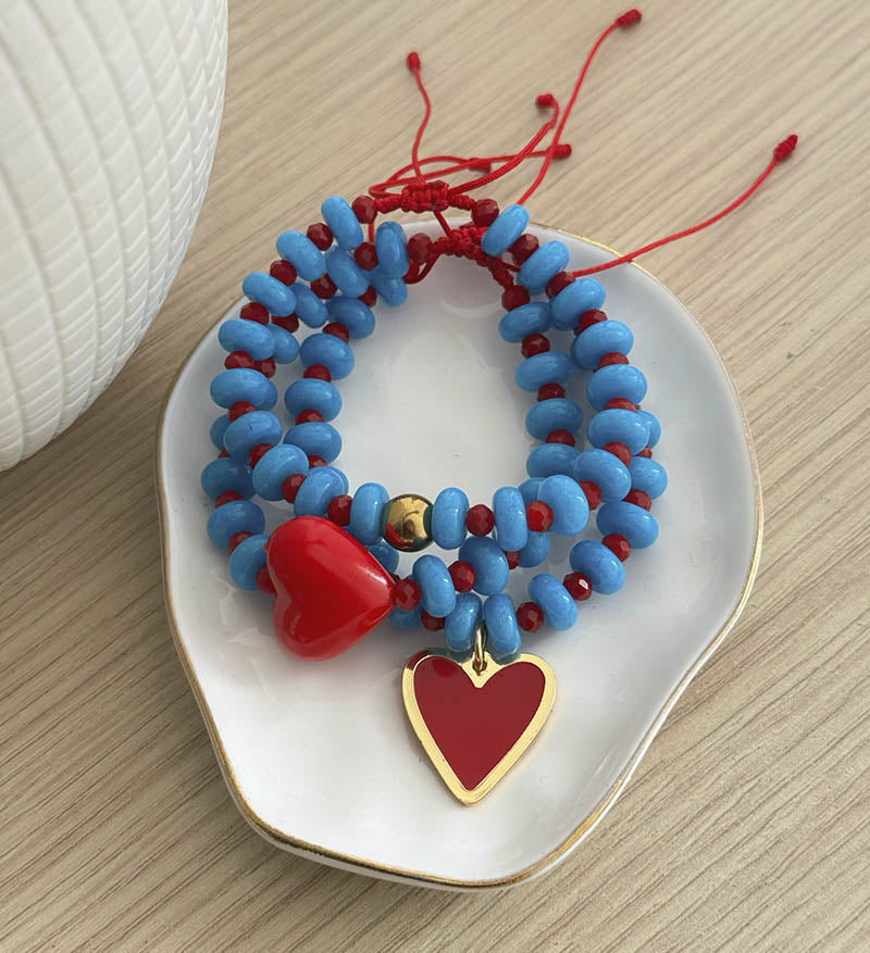 Trío de pulseras Love
