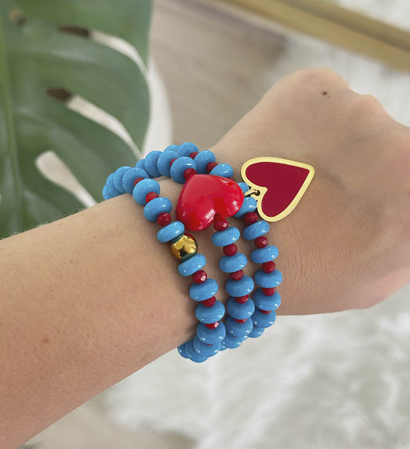 Trío de pulseras Love