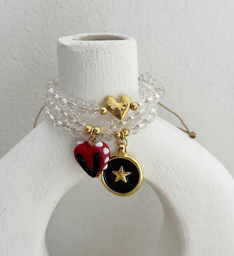 Trio pulseras Cristal