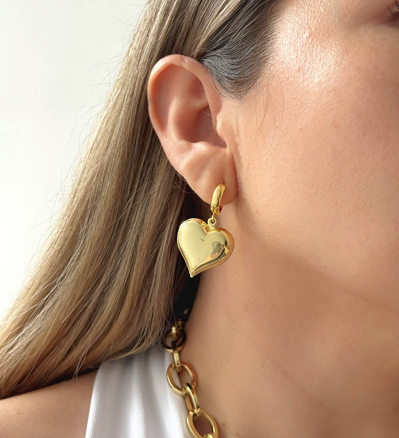 Candongas maxi corazon Rodio