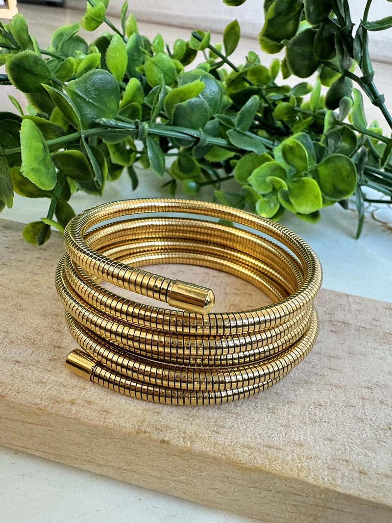 Brazalete serpiente dorado