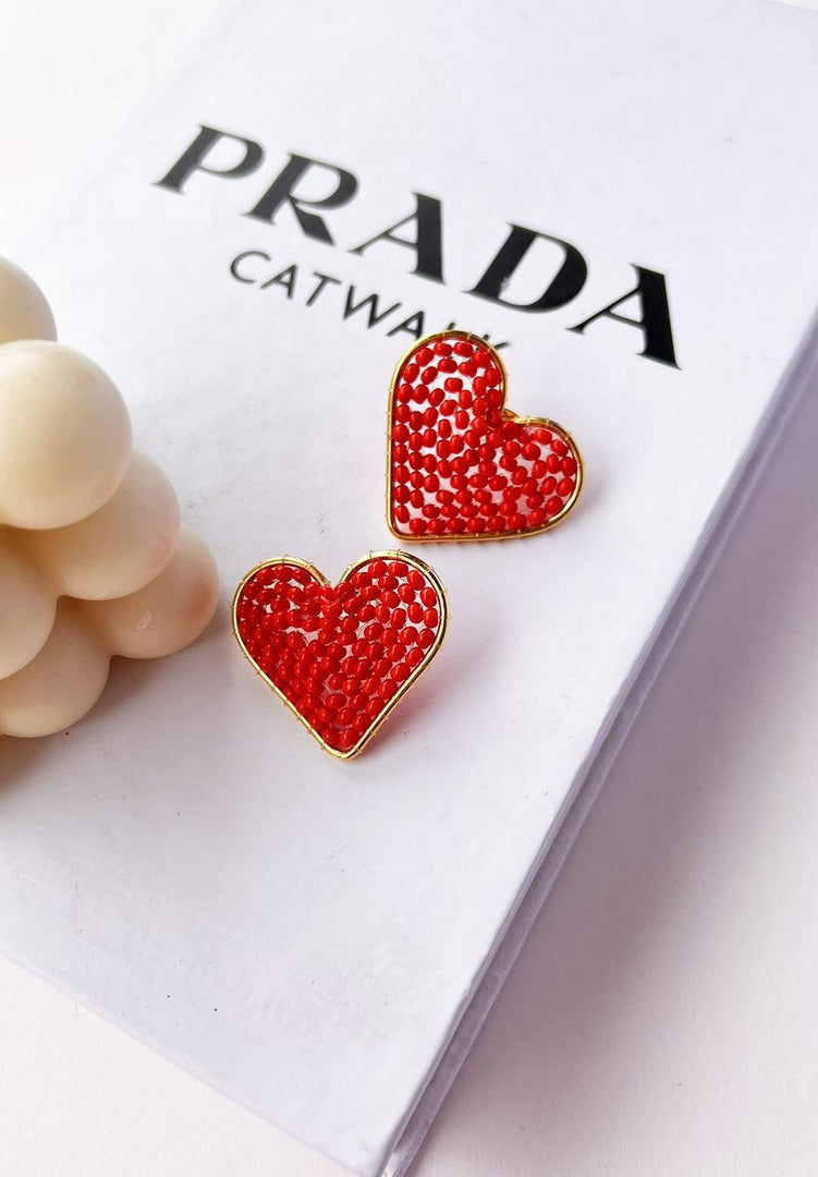 Topos Rojos Topos corazones rojos tejidos – Turquesa Accesorios