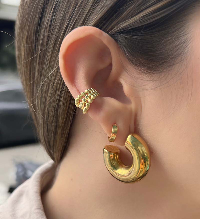 Earcuff triple balines