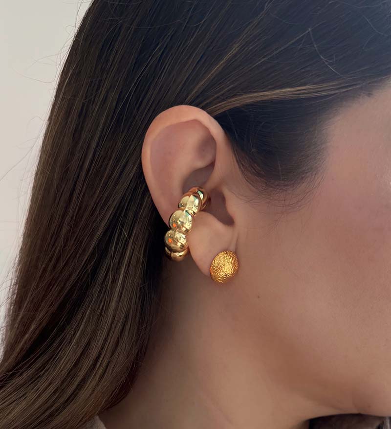 Earcuff chunky entorchado