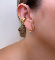 Candongas mini dije corazon cristal