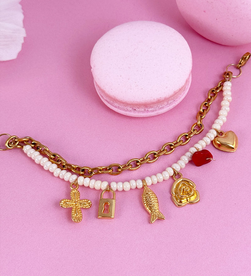 Pulsera amor infinito dorada