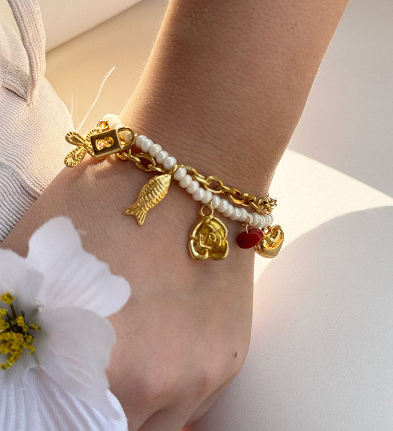 Pulsera amor infinito dorada