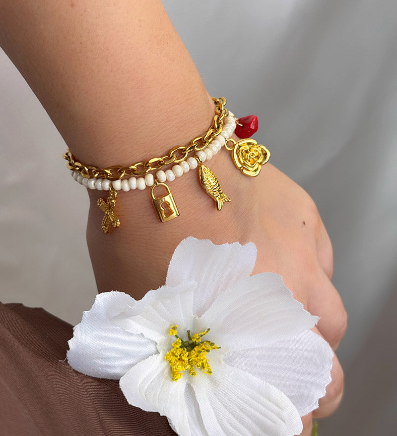 Pulsera amor infinito dorada